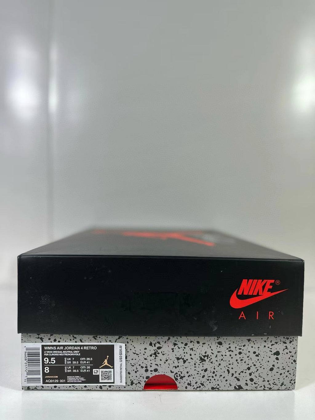 Air Jordan 4 Frozen Moments Light Iron Ore Sneakers AQ9129-001