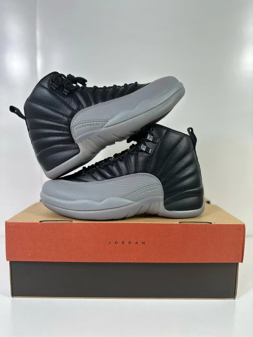 Jordan Air Jordan 12 Retro Black Wolf Grey Sneakers CT8013-019