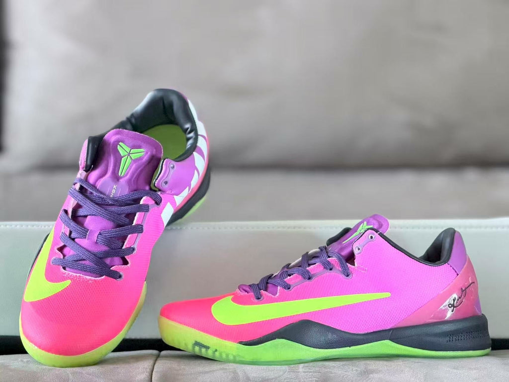 Nike Kobe 8 Basketball Shoes in Pink and Volt
