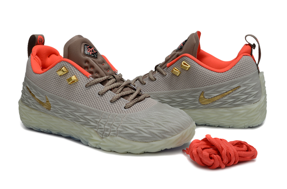 Nike ST Charge Basketball Shoes – White, Black & Grey/Coral