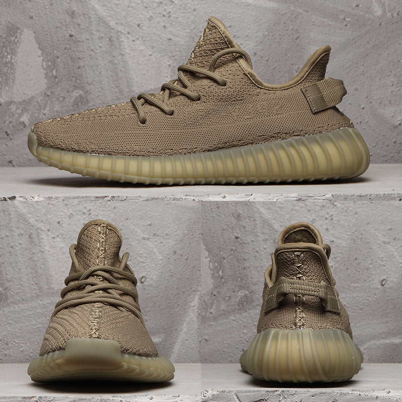 Yeezy 350 V2 Brown Knit Sneakers