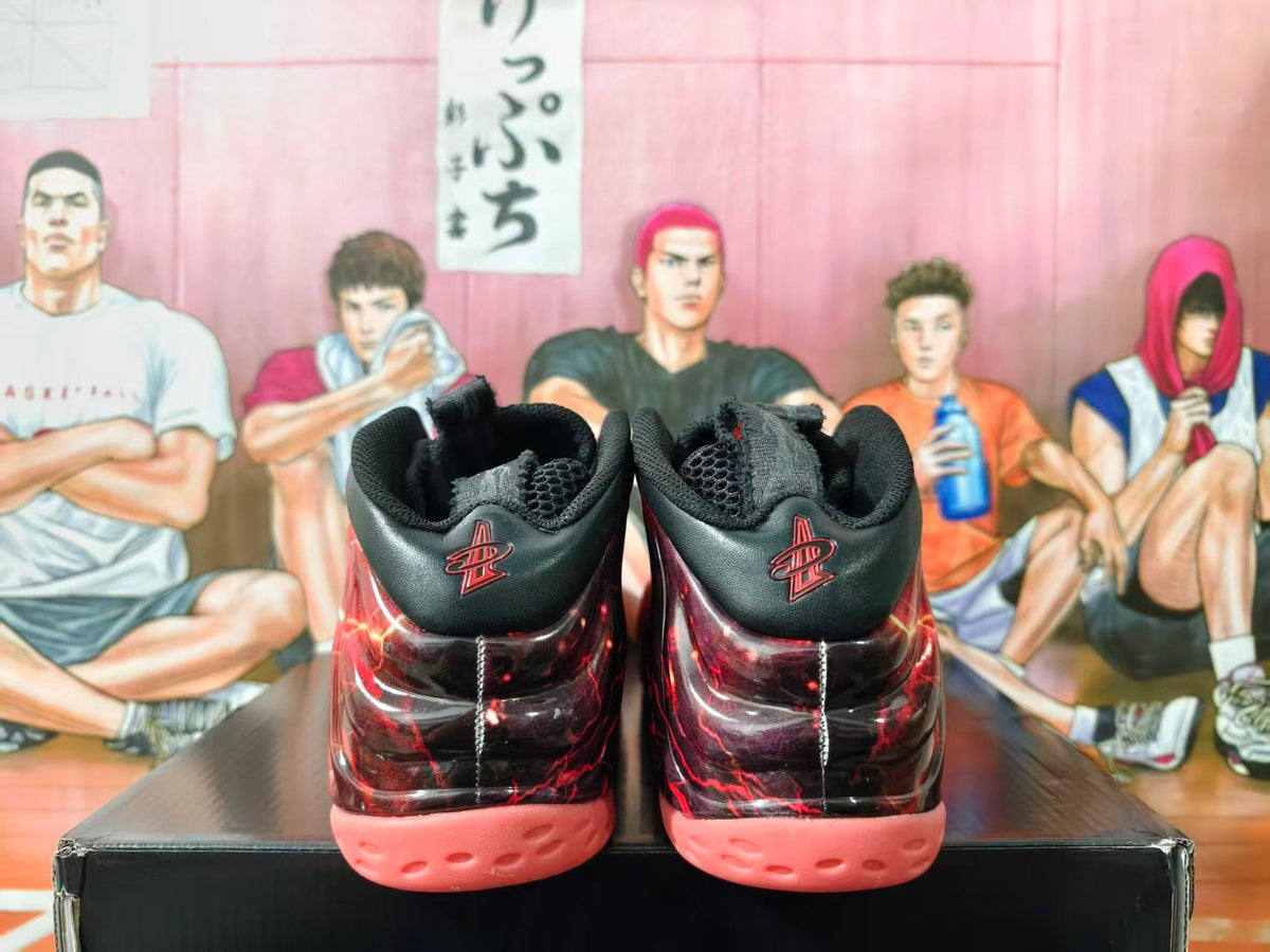 Nike Foamposite Stranger Things Red Black Sneakers