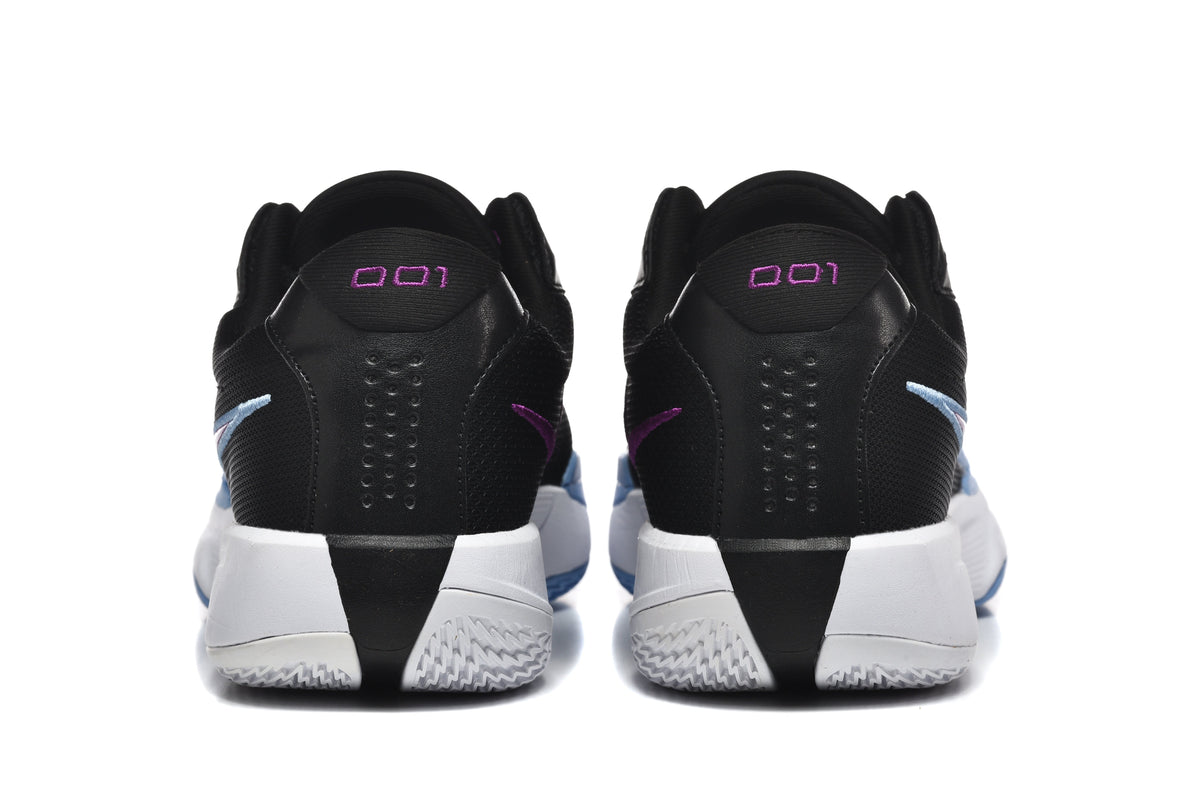 Nike 872-28 Basketball Sneakers Black Blue Purple