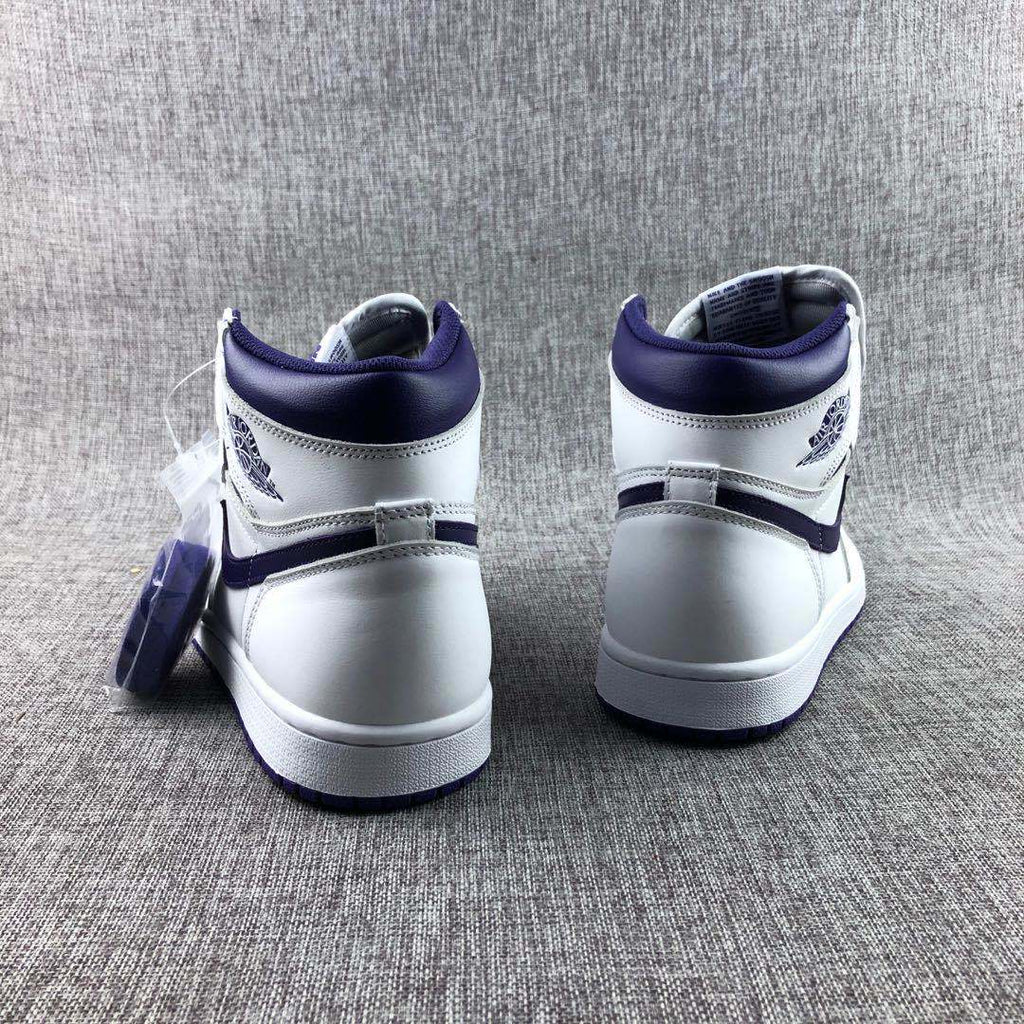 Jordan Air Jordan 1 Court Purple High-Top Sneakers White Purple CD0461-151