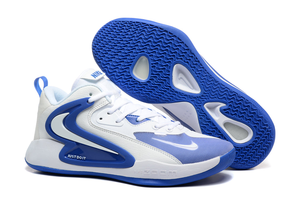 Nike 911 Basketball Sneakers in Black, White, Blue and Red