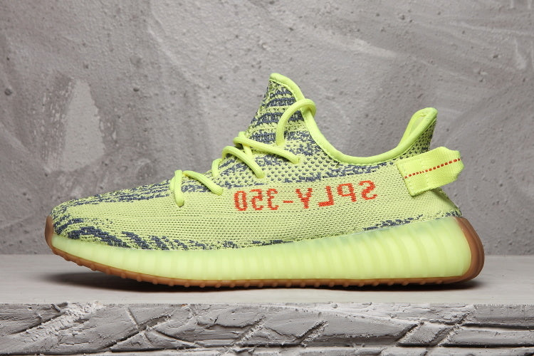 Yeezy 350 V2 Sneakers Lime Green Gum Sole
