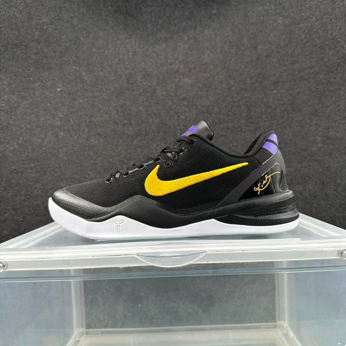 Nike Kobe Basketball Sneakers Black Purple Gold