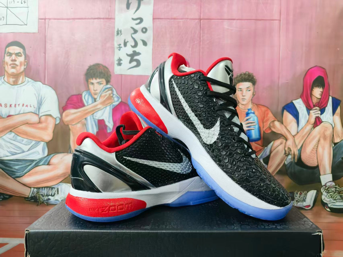 Nike Basketball Sneakers Black Red White Blue PE