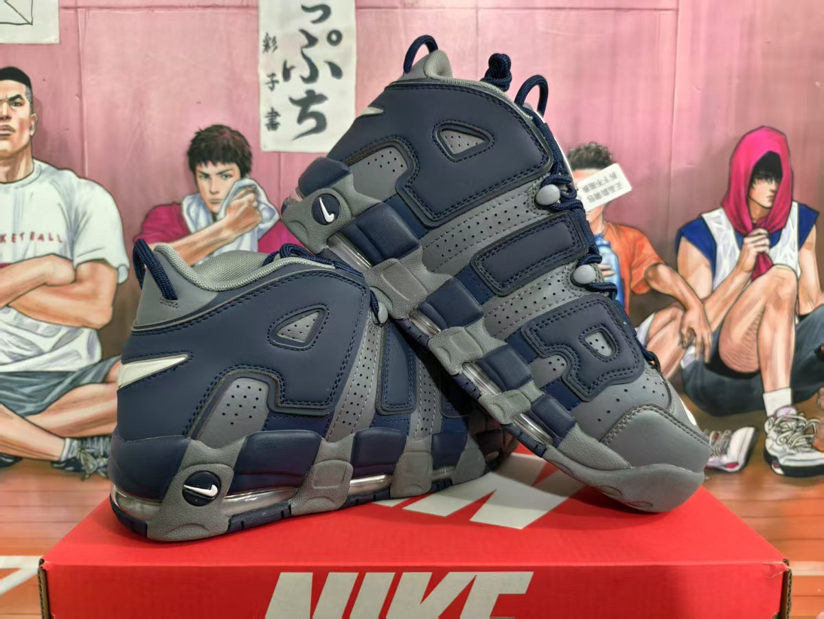 Nike Navy and Gray High-Top Sneakers