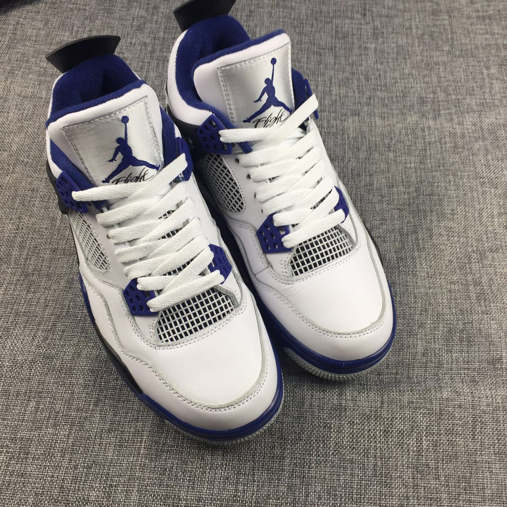 Jordan Air Jordan 4 White Black Blue Sneakers