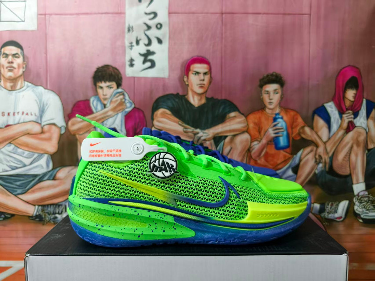 Nike GT Cut 3 Basketball Shoes in Volt and Blue