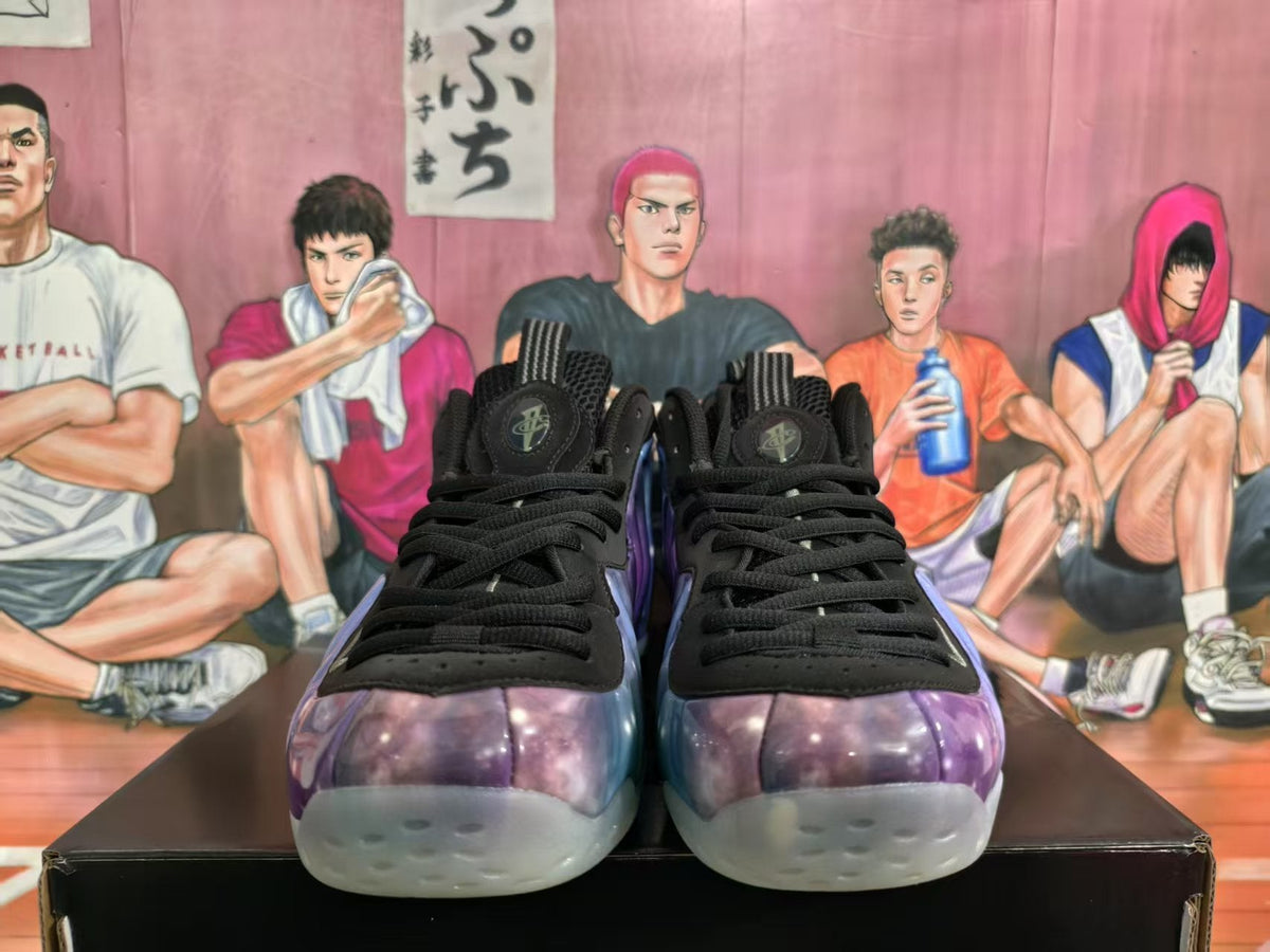 Nike Galaxy Foam Sneakers Purple Blue