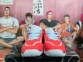 Jordan 20 Basketball Shoes in Red and Light Blue