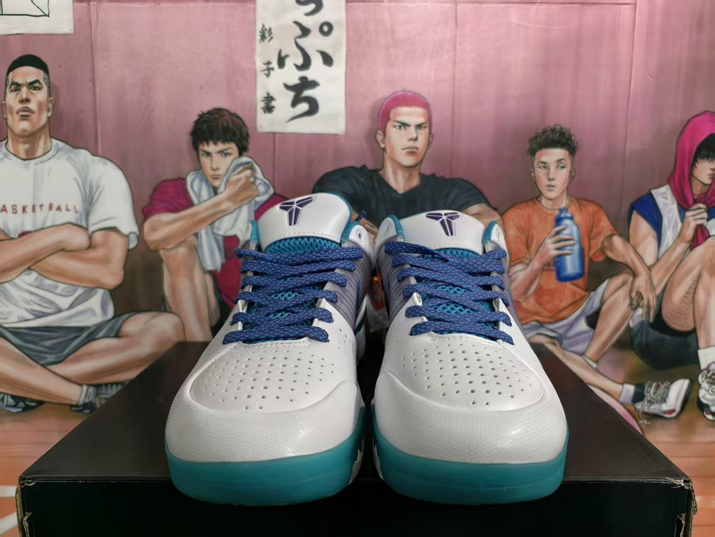 Nike Kobe Draft Day Basketball Sneakers White Blue