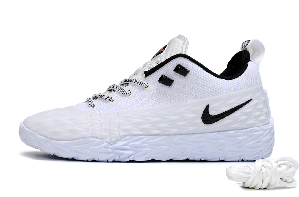 Nike ST Charge Basketball Shoes – White, Black & Grey/Coral