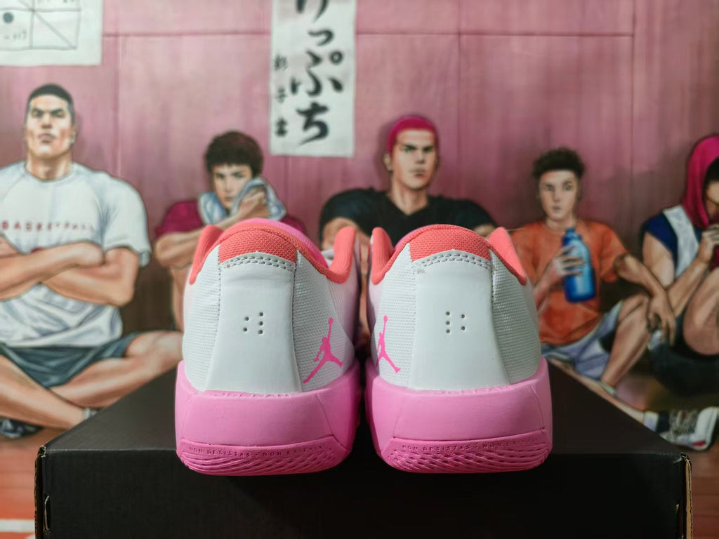 Jordan Basketball Sneakers White and Pink