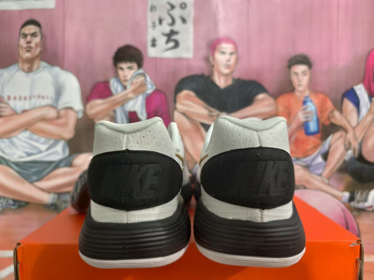 Nike White Black Gold Low-Top Sneakers