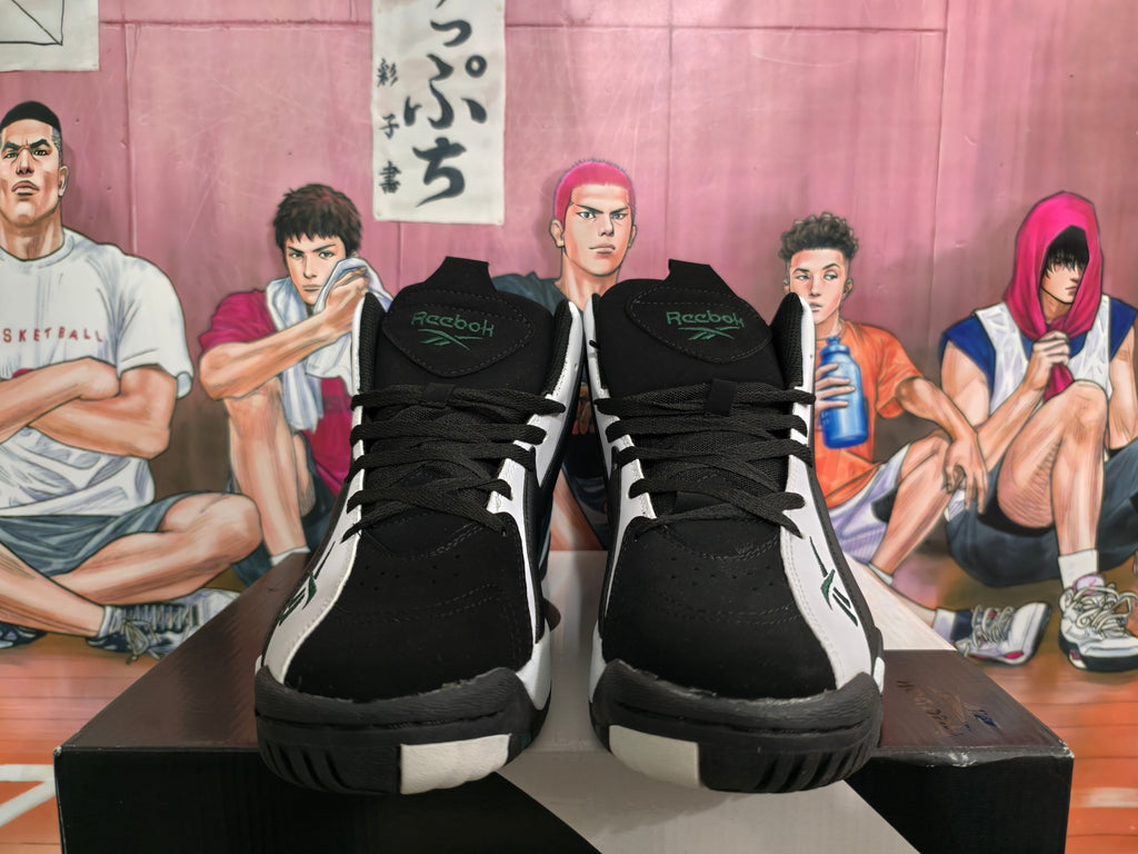 Reebok Basketball Sneakers White Black Green