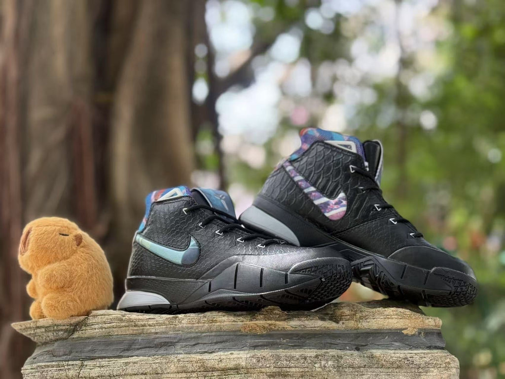 Nike Kobe 1 Kids Basketball Shoes Black Multicolor