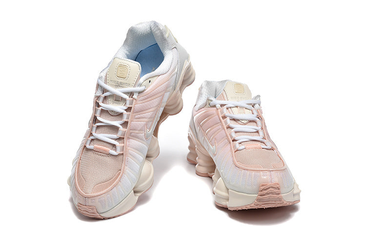 Nike Shox TL Sneakers in White and Pink