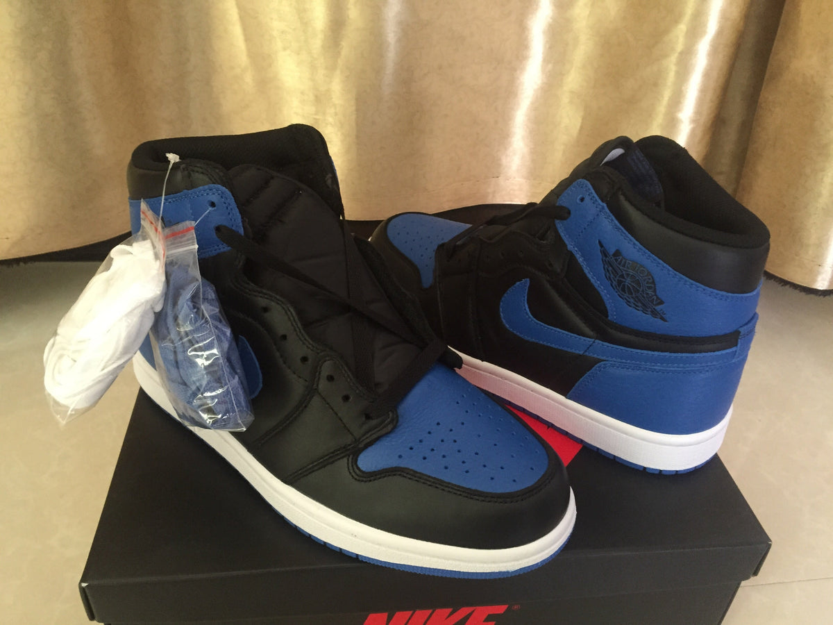 Jordan 1 High Sneakers Black Royal Blue