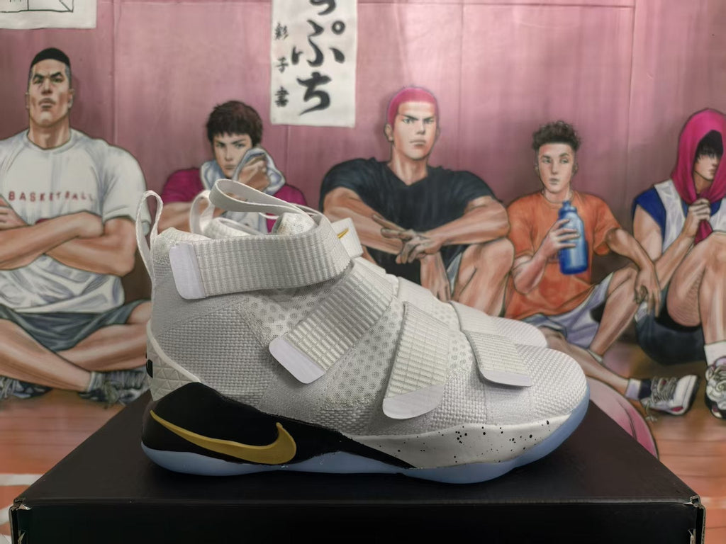 Nike Basketball Sneakers Black White Gold