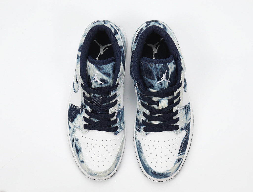 Jordan CZ8455-100 Washed Denim Low-Top Sneakers