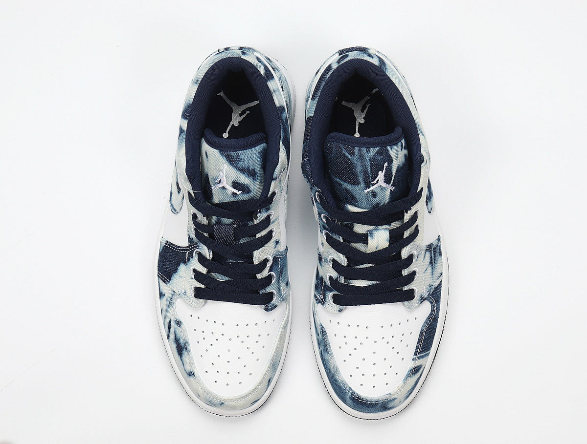 Jordan CZ8455-100 Washed Denim Low-Top Sneakers