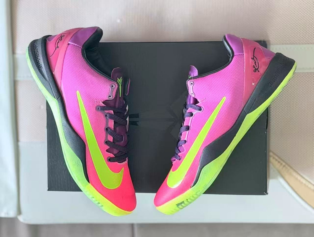Nike Kobe 8 Basketball Shoes in Pink and Volt