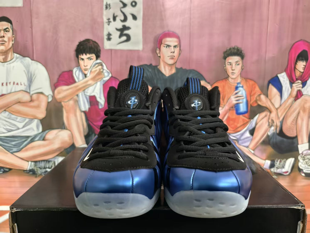 Nike Air Foamposite One Blue Basketball Sneakers