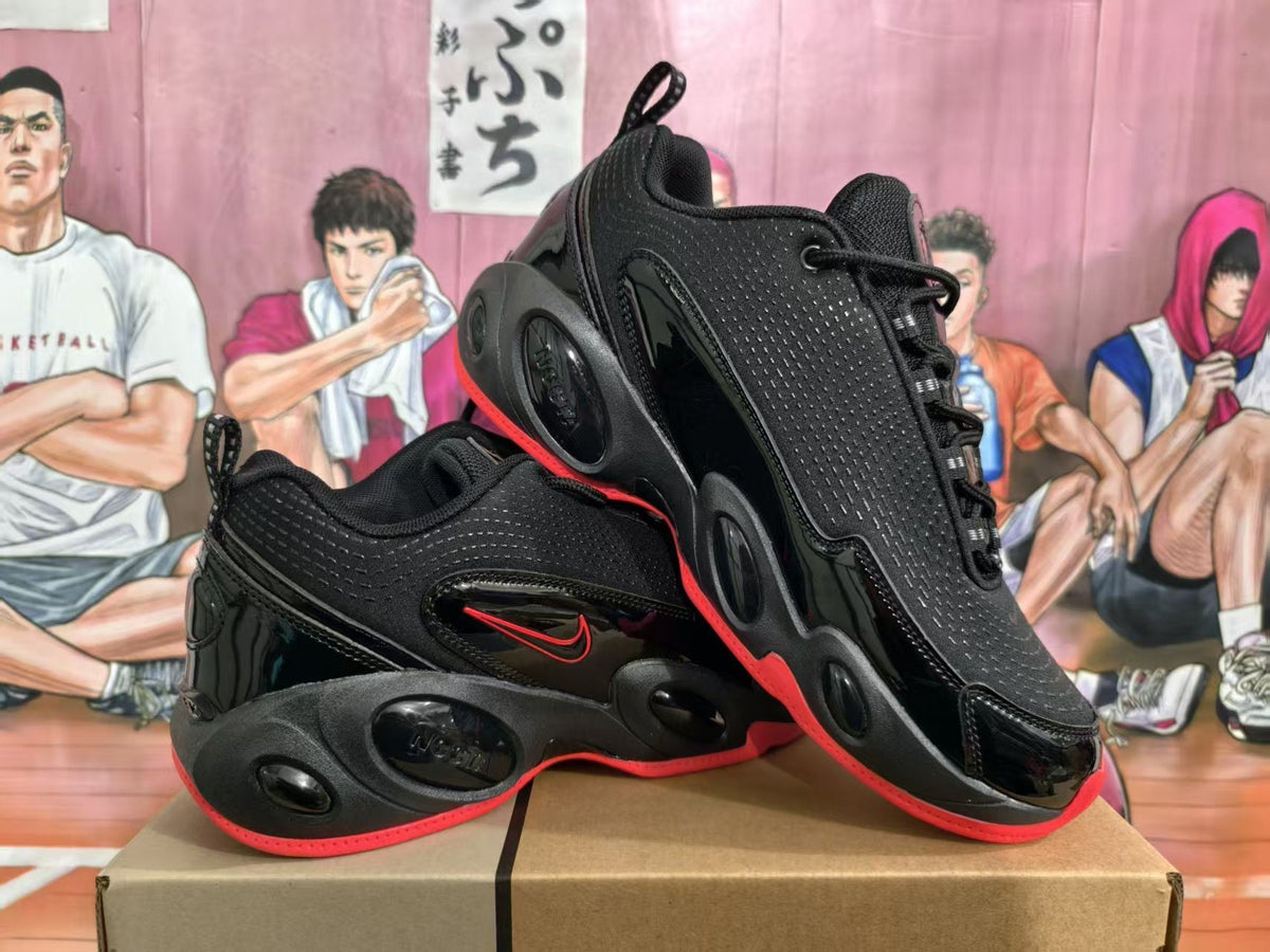 Nike Black and Red Basketball Sneakers