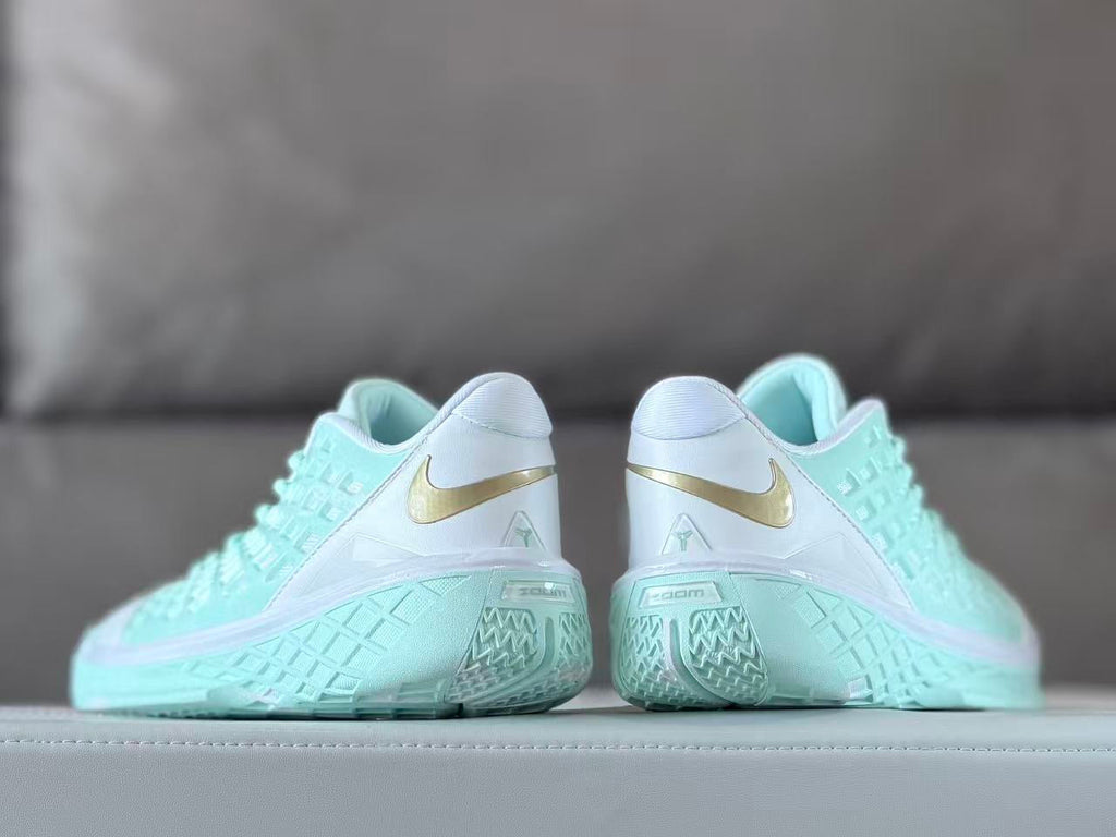 Nike Kobe 3 Low Basketball Shoes Mint White Gold