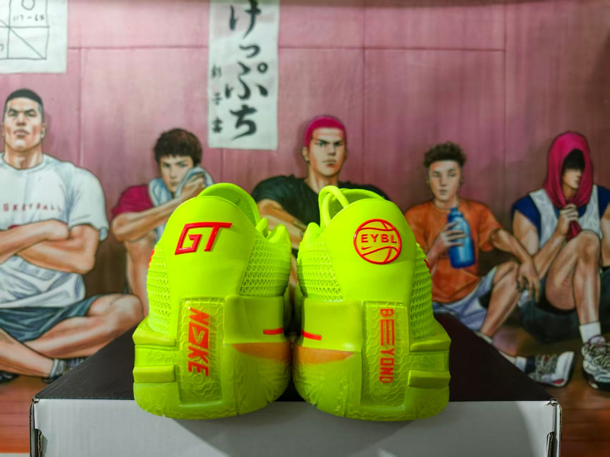 Nike GT Cut Basketball Shoes in Neon Green and Red
