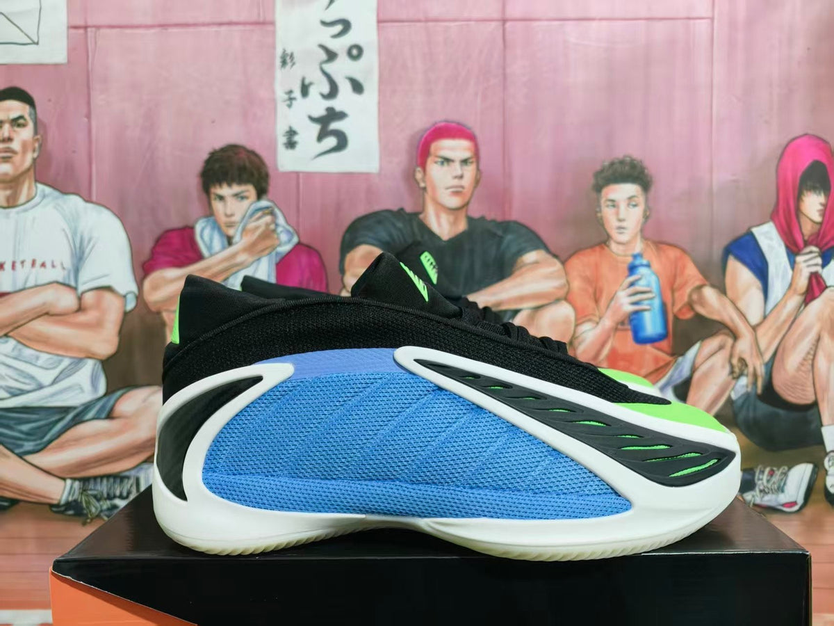 adidas Basketball Shoes Black Blue and Volt