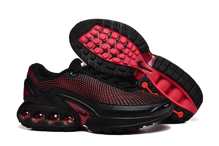 Nike Air Max Black and Red Running-Style Sneakers