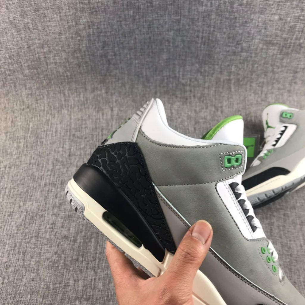 Jordan Air Jordan 3 Chlorophyll Gray Sneakers 136064-006