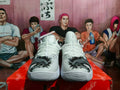Nike Zoom Basketball Sneakers Gray White Red