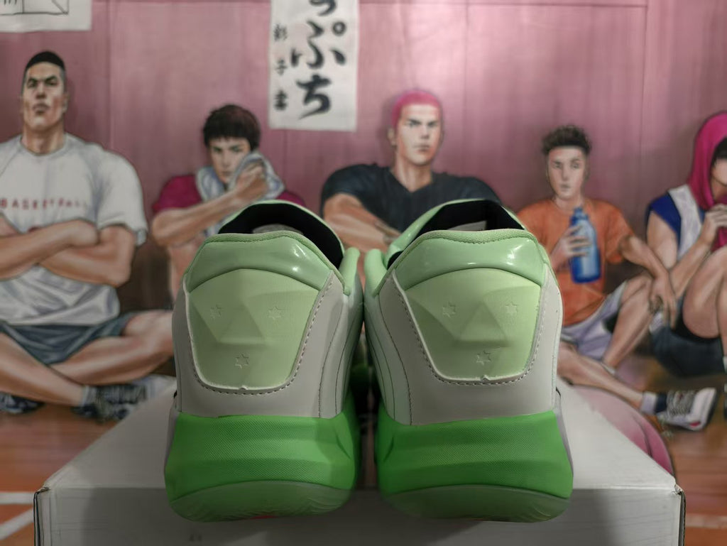 Jordan Chewing Gum Basketball Sneakers Green and Gray