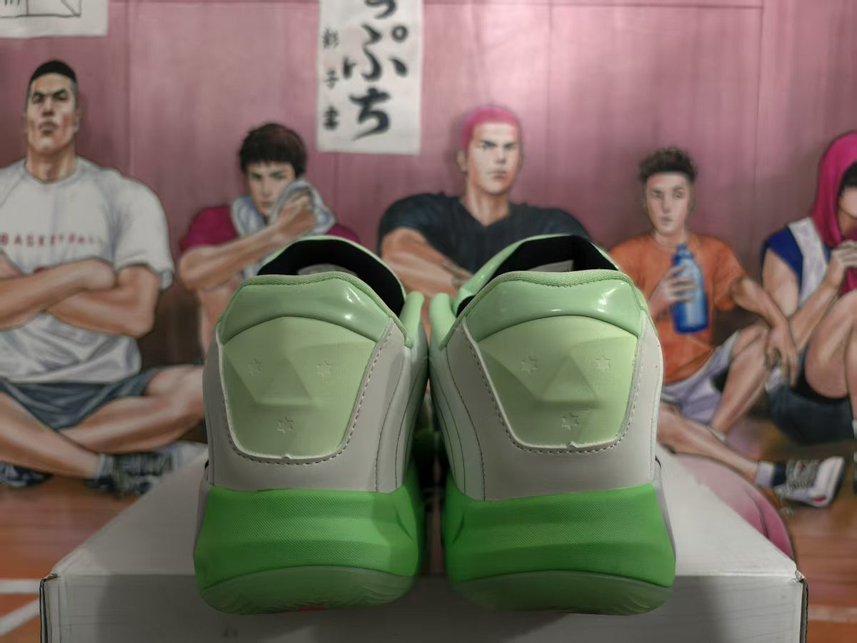 Jordan Chewing Gum Basketball Sneakers Green and Gray