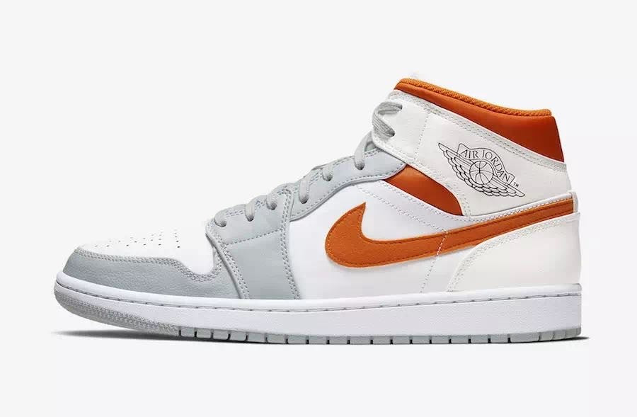 Jordan Air Jordan High-Top Sneakers White Orange Gray CW7591