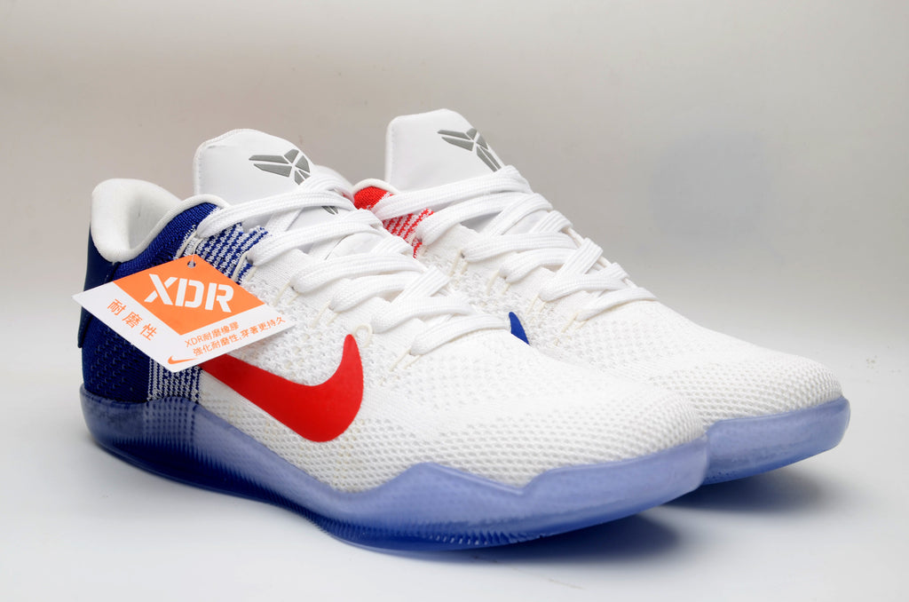 Nike Kobe 11 Team USA Basketball Shoes White Blue Red