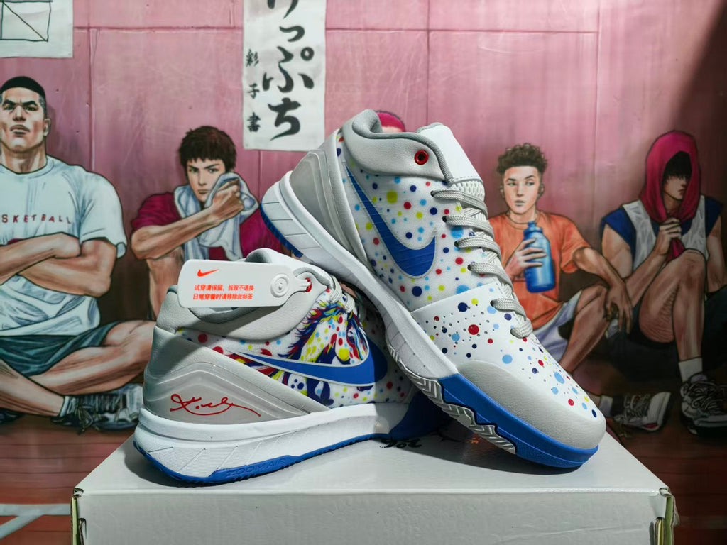 Nike Basketball Sneakers Gray White Blue