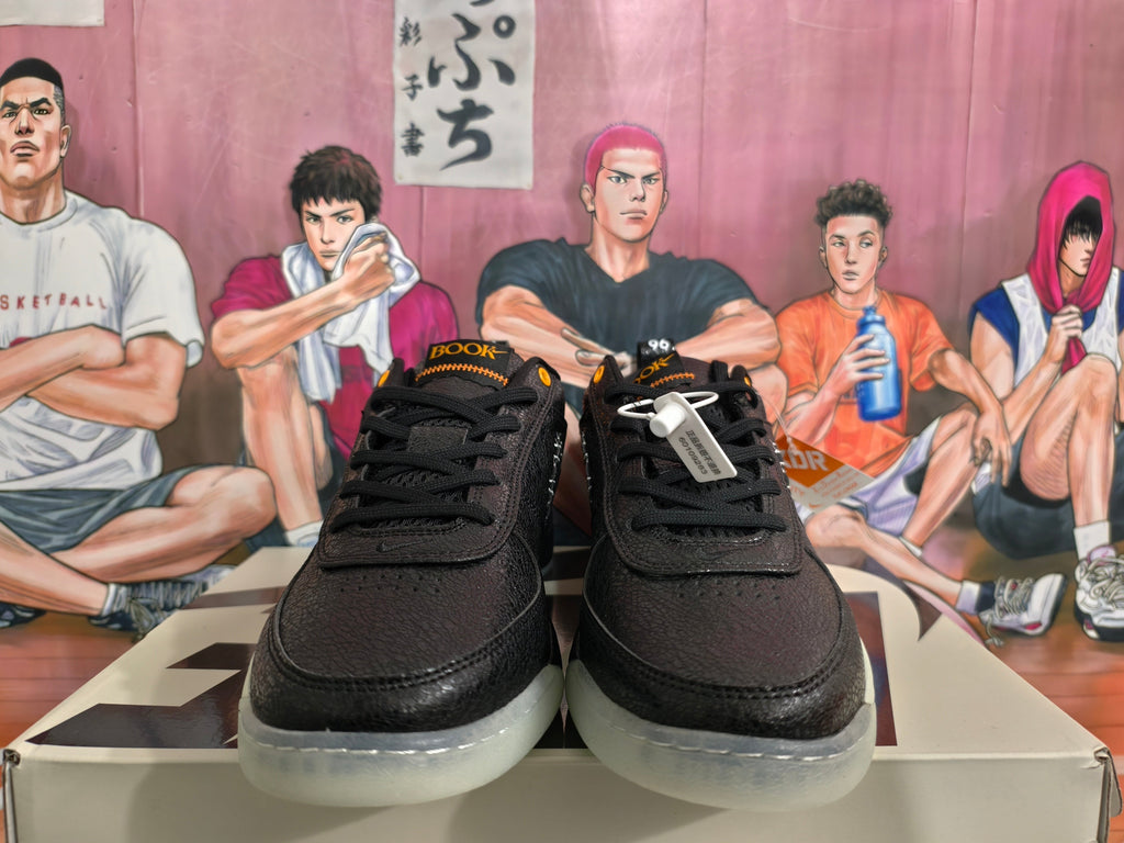 Black and White High-Top Sneakers with Contrast Stitching