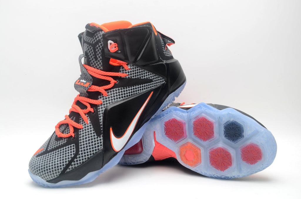 Nike High-Top Basketball Sneakers Black Orange 1412