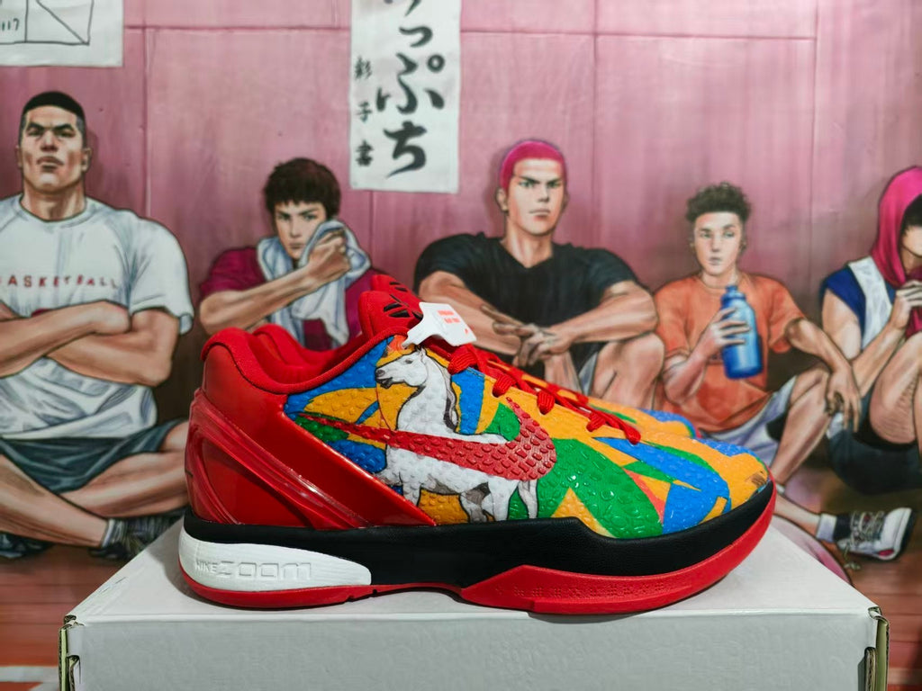 Nike Basketball Sneakers Red Multicolor