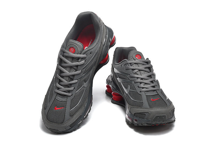 Nike Shox Ride 2 Gray and Red Sneakers
