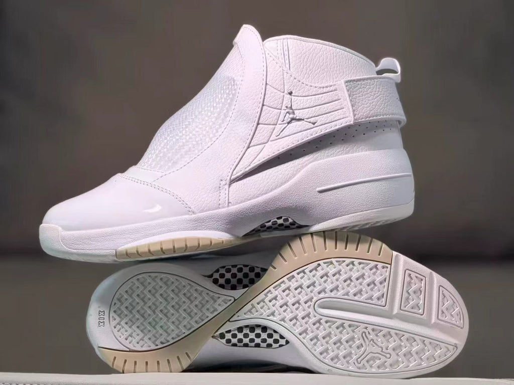 Jordan 19 White High-Top Basketball Sneakers