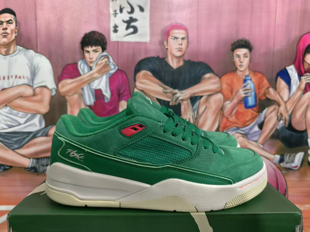 Jordan Green Low-Top Sneakers