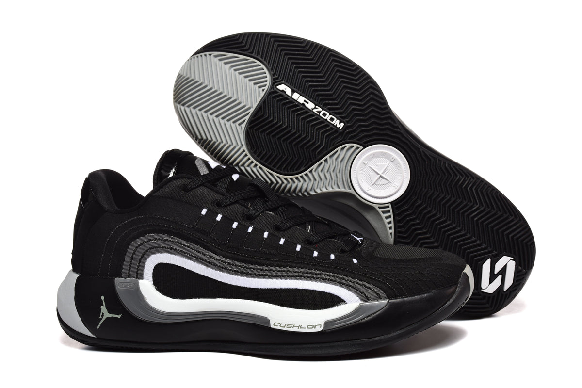 Jordan 921 Black and White Basketball Sneakers