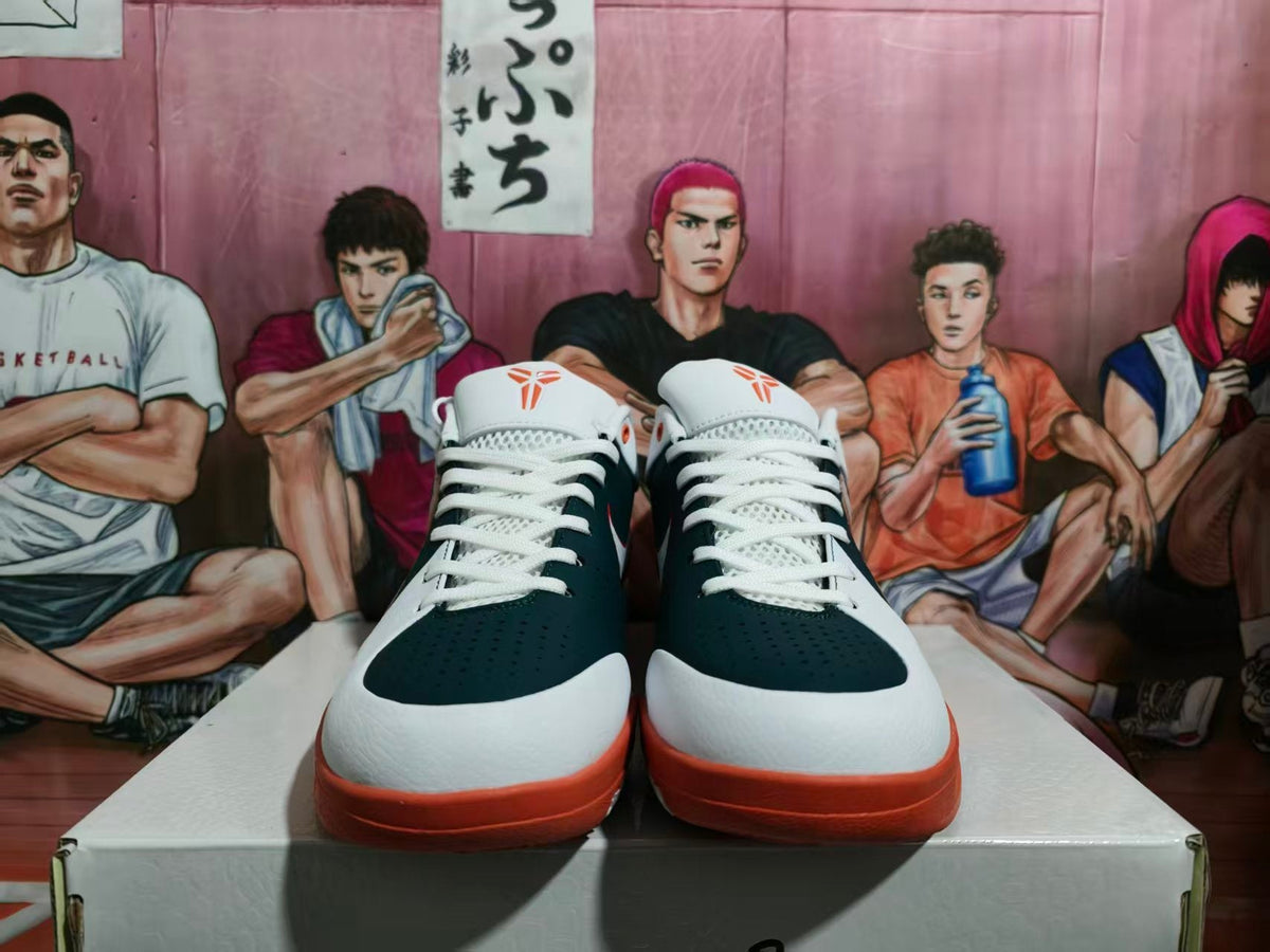 Nike Basketball Sneakers White Dark Blue Red
